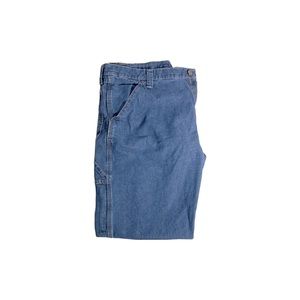 Used WRANGLER® MEN'S FIVE STAR PREMIUM CARPENTER JEAN IN DARK VINTAGE